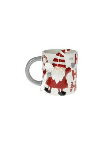 MUG HO-HO-HO SANTA CLAUS C/CUCCHIAINO DOLOMITE (8029722898940)