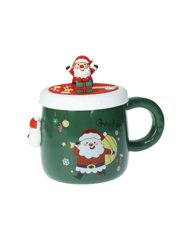 MUG MAGNETE BABBO NATALE NEW BONE CHINA C/TAPPO SILICONE (8029722899527)
