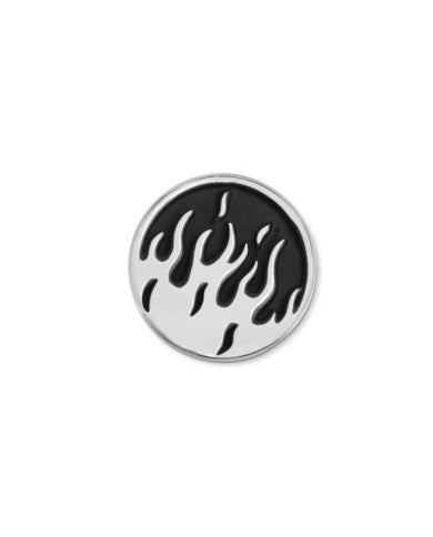 Piastrina tonda fiamme changy