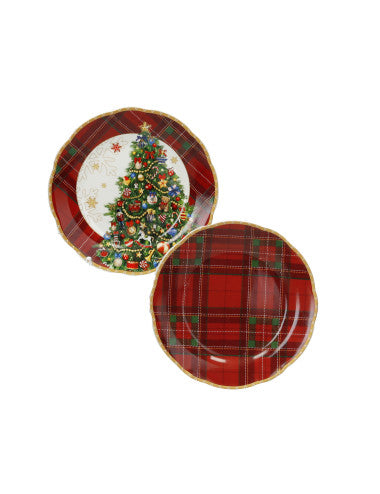 PIATTINO DOLCE CHRISTMAS SET 2 PZ PORCELLANA (8029722899077)