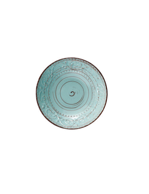 PIATTO FONDO SERENDIPITY TURCHESE STONEWARE