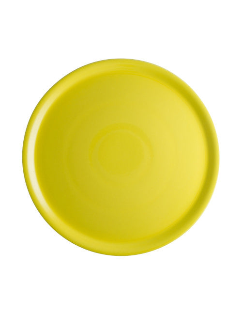 PIATTO PIZZA GIALLO PORCELLANA