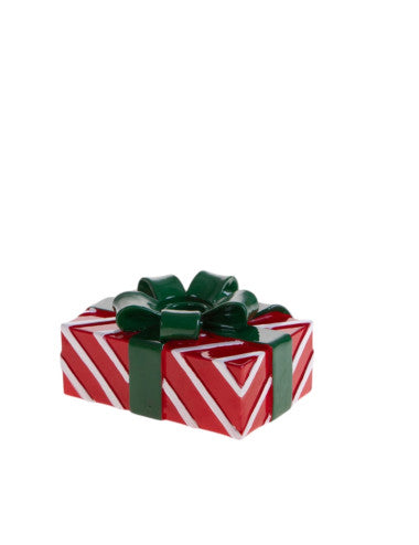 PORTA CANDELA PACCO REGALO RESINA (8029722802565)
