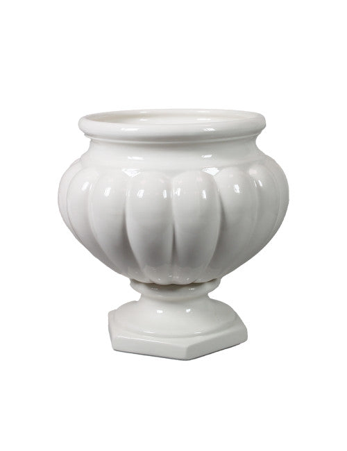 PORTAVASO COSTE BIANCO CERCAMICA CON BASE