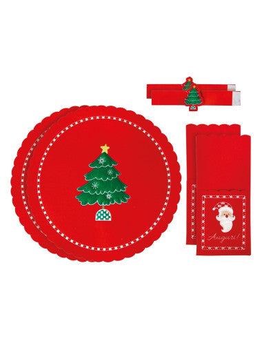 POSTO TAVOLA IN FELTRO SET 6 PZ (8029722831220)