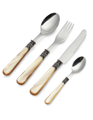 SET POSATE AMBRA 16 PZ INOX (8029722521961)