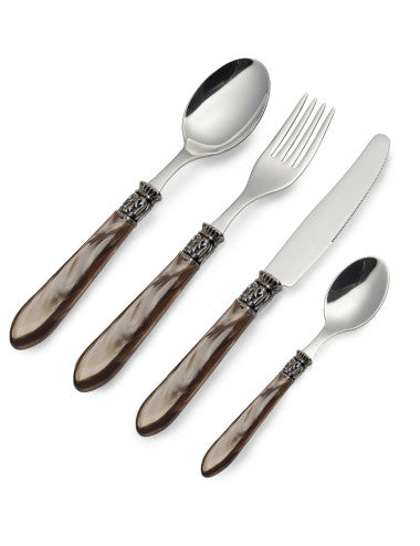 SET POSATE MOKA NUANCE 16 PZ INOX (8029722524887)