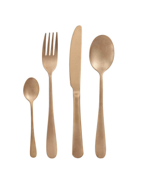 SET POSATE OLD GOLD 16 PZ INOX