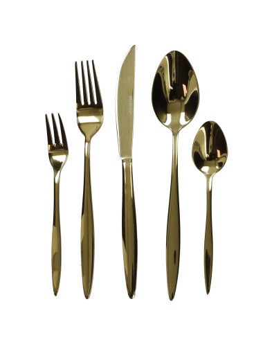 SET POSATE STRETCH GOLD 20 PZ INOX (8029722510996)