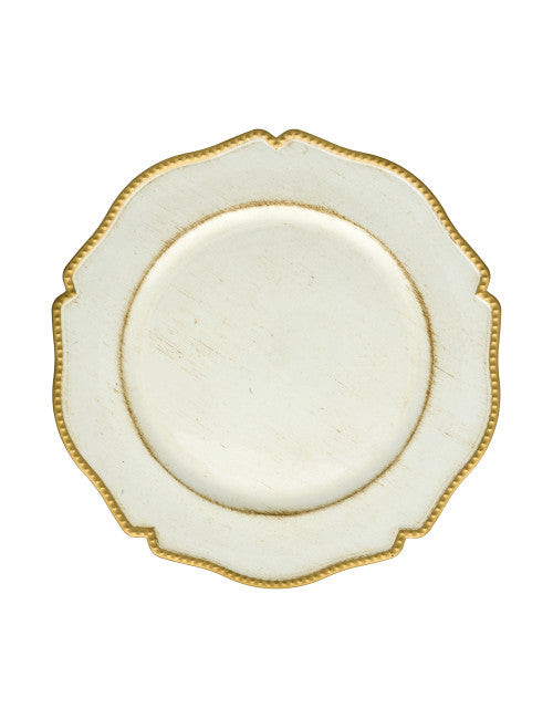 SOTTOPIATTO CHIC ORO/BIANCO SET 4 PZ PP