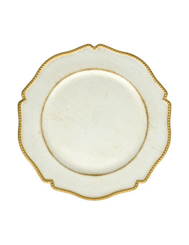 SOTTOPIATTO CHIC ORO/BIANCO SET 4 PZ PP (8029722532196)