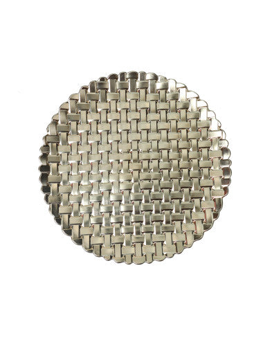 SOTTOPIATTO FETTUCCIA CHAMPAGNE SET 4 PZ PLASTICA PP (8029722510378)