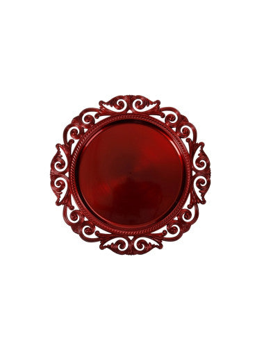 SOTTOPIATTO FREGIO ROSSO SET 4 PZ PP (8029722517711)