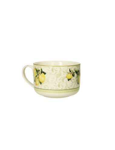 TAZZA COLAZIONE LIMONI NEW BONE CHINA 52757