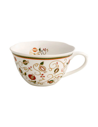 TAZZA COLAZIONE TEMPO DI FESTA PORCELLANA BIANCA (8029722532745)