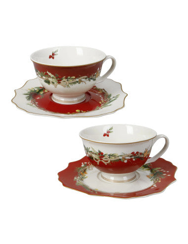 TAZZA THE CAROL SET 2 PZ NEW BONE CHINA (8029722899626)