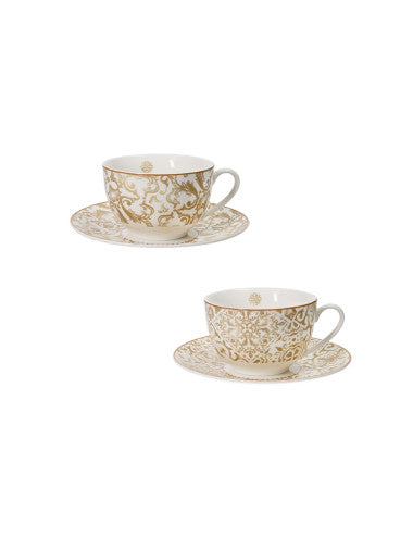 TAZZA THE EXCALIBUR SET 2 PZ NEW BONE CHINA 51043