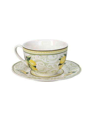 TAZZA THE LIMONI SET 2 PZ NEW BONE CHINA 52755