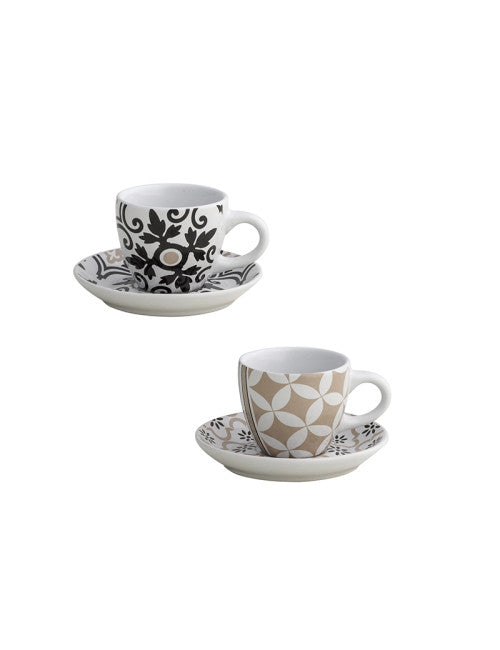TAZZINA CAFFE ALHAMBRA SET 2 PZ PORCELLANA