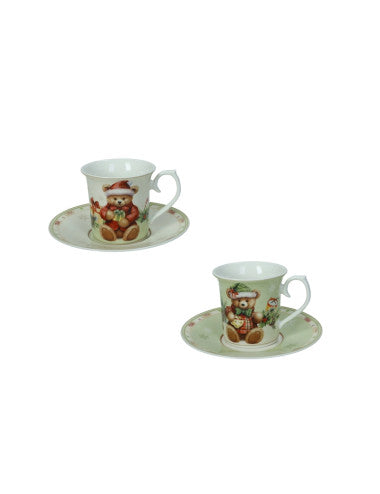 TAZZINA CAFFE' COCCOLE SET 2 PZ NEW BONE CHINA (8029722801056)