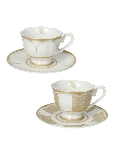 TAZZINA CAFFE GOLDEN EYE SET 2 PZ NEW BONE CHINA (8029722512020)