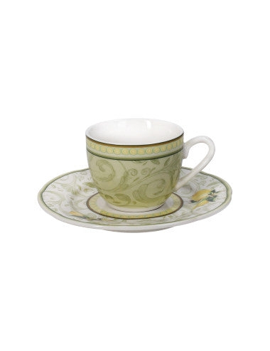 TAZZINA CAFFE LIMONI SET 2 PZ NEW BONE CHINA 52754