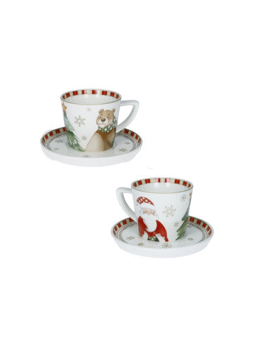 TAZZINA CAFFE' RACCONTI SET 2 PZ NEW BONE CHINA (8029722848020)
