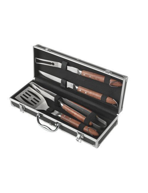 VALIGETTA BBQ SET 4 PZ INOX