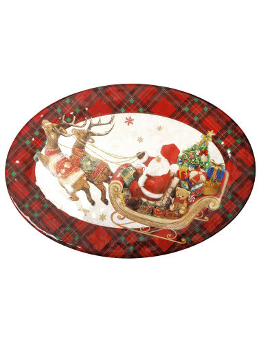 VASSOIO OVALE CHRISTMAS MELAMINA (8029722800059)