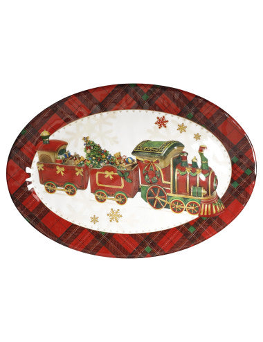 VASSOIO OVALE CHRISTMAS MELAMINA (8029722800042)